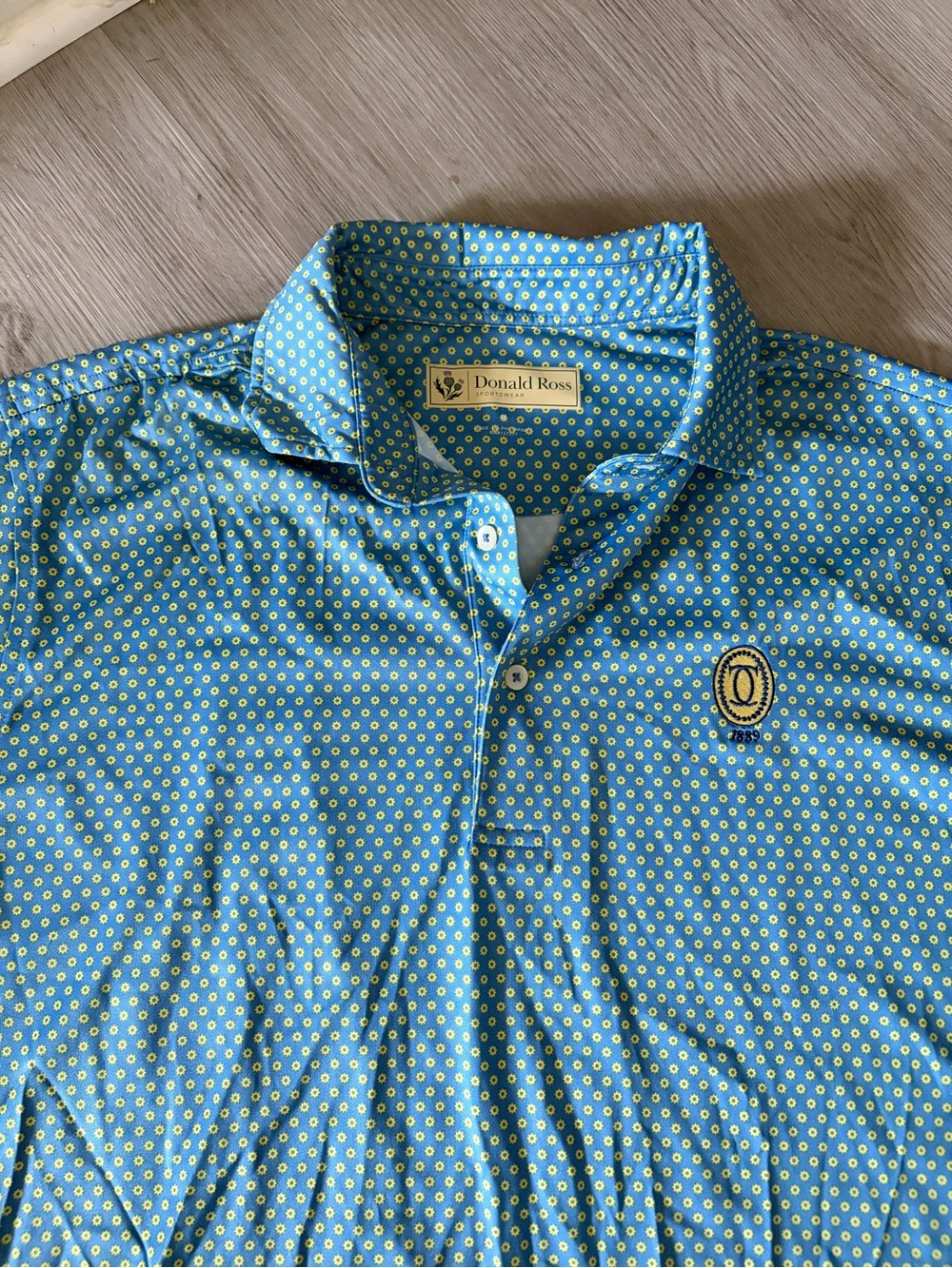 Men’s Blue Printed Donald Ross